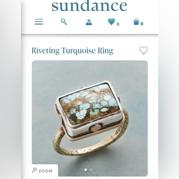 Jes Maharry Riveting Turquoise Ring - Picture 2 of 10